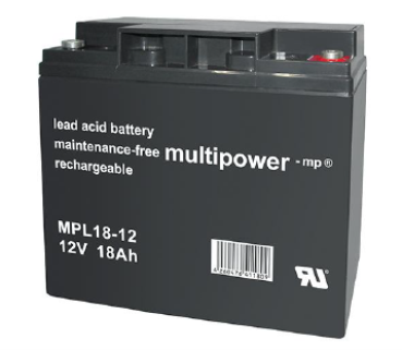 multipower-mp® AGM Bleiakkumulatoren MPL18-12  12V 18Ah Longlife (10 Jahre)